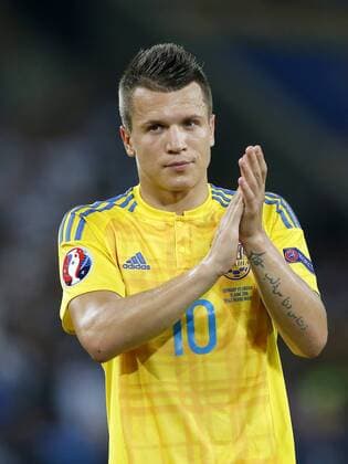 Yevhen Konoplyanka of Ukraine during the UEFA EURO EM Europameisterschaft Fussball 2016 Group C group stage match between Germany and Ukraine at the SStade Pierre-mauroy on june 12, 2016 in Lille, France. Germany v Ukraine UEFA EURO 2016 Group C 2016 2017 xVIxxIVx 5650090