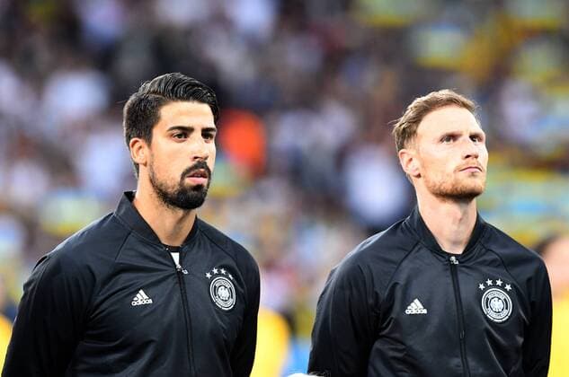 Lille, Herren Fussball Euro 2016, EM 2016, Vorunde Gruppe C, Vorrunde, Deutschland-Ukraine, 12.06.2016, Grand Stade Lille, Khedira, Sami Höwedes, Benedikt beide Deutschland,