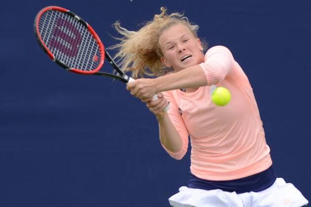 June 13, 2016 - Birmingham, Warwickshire, England - KATERINA SINIAKOVA during her third round qualifying match vs. A. Krunic in the Aegon Classic Birmingham tennis tournament. Tennis 2016 - Aegon Classic Birmingham - Day 1 - ZUMAl132