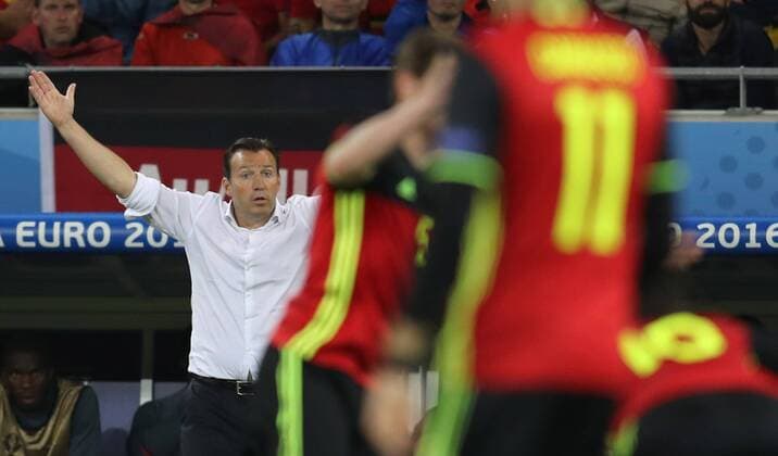SOCCER - UEFA EURO EM Europameisterschaft Fussball 2016, BEL vs ITA LYON,FRANCE,13.JUN.16 - SOCCER - UEFA European Championship EM Europameisterschaft 2016, international match Länderspiel Belgium vs Italy. Image shows coach Marc Wilmots (BEL). GEPAxpictures xAndreasxPranter
