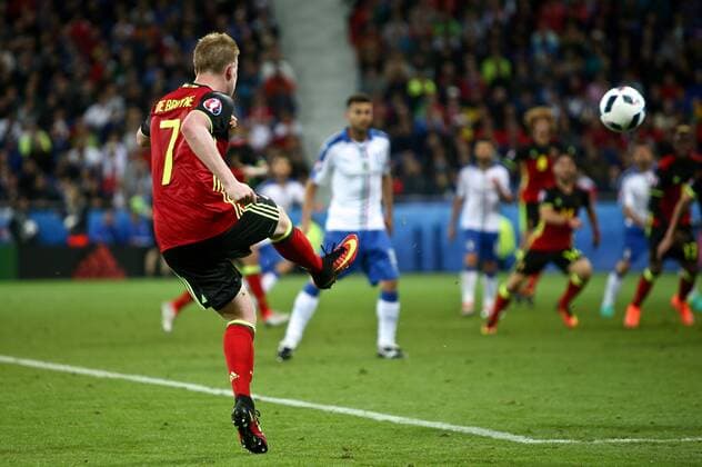 SOCCER - UEFA EURO EM Europameisterschaft Fussball 2016, BEL vs ITA LYON,FRANCE,13.JUN.16 - SOCCER - UEFA European Championship EM Europameisterschaft 2016, international match Länderspiel Belgium vs Italy. Image shows Kevin De Bruyne (BEL). GEPAxpictures xAndreasxPranter