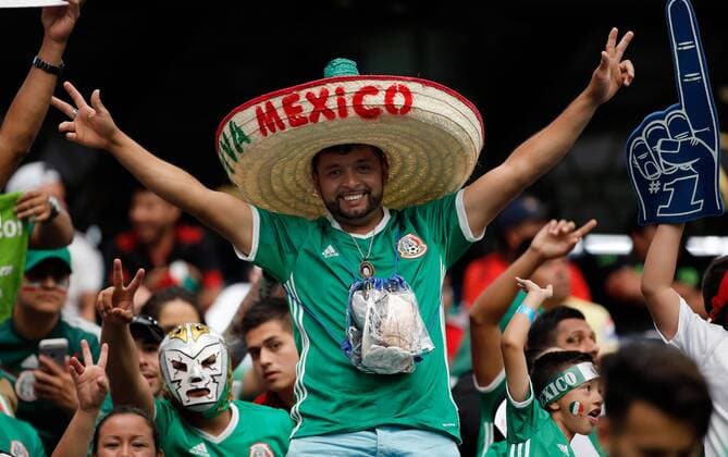 Copa America, Mexiko - Venezuela A Mexico fan cheers on his team before the Copa America Group C match between Mexico and Venezuela at NRG stadium in Houston, Texas, United States, 13 June 2016. EFE Juan Carlos Cardenas MEXICO - VENEZUELA !ACHTUNG: NUR REDAKTIONELLE NUTZUNG!  HST002 20160614-636014636931706426