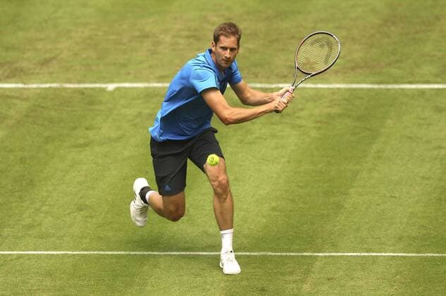 Foto :: Florian Mayer ( GER ) Tennis-Turnier Gerry Weber Open im westfälischen Halle am Di. 14.06.2016