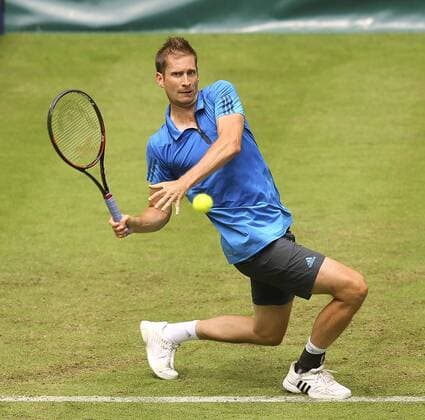 Foto : Florian Mayer ( GER ) gewinnt Tennis-Turnier Gerry Weber Open im westfälischen Halle am Di. 14.06.2016
