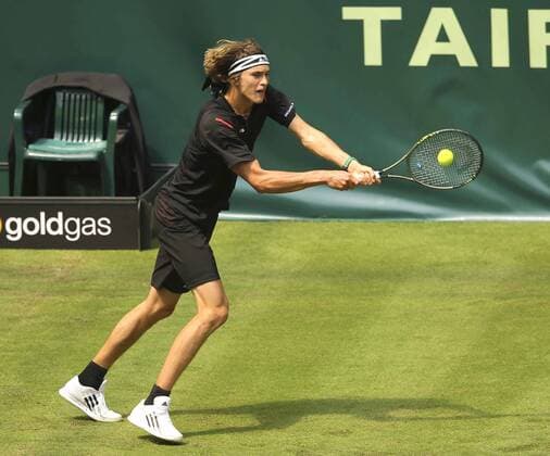 Foto : Alexander ZVEREV ( GER ) Tennis-Turnier Gerry Weber Open im westfälischen Halle am Di. 14.06.2016
