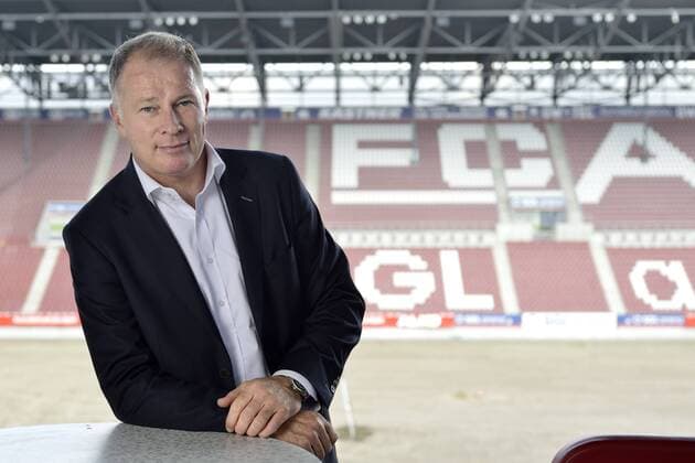 Stefan Reuter Augsburg, 12.8.2014 Interview mit Stefan Reuter, früherer Bundesliga Fussballprofi und nun Manager des Fussballvereins FC Augsburg. Augsburg Bayern DEU, Deutschland Copyright: argumx xThomasxEinberger
