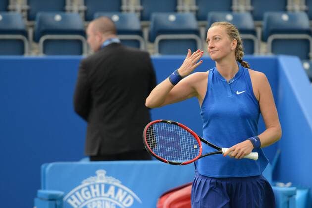 June 14, 2016 - Birmingham, Warwickshire, England - PETRA KVITOVA waves to the crowd after winning her first round match vs. L. Safarova in the Aegon Classic Birmingham tennis tournament. Tennis 2016 - Aegon Classic Birmingham - Day 2 - ZUMAl132