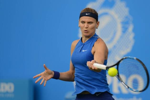 June 14, 2016 - Birmingham, Warwickshire, England - LUCIE SAFAROVA in action during her first round match vs. P. Kvitova in the Aegon Classic Birmingham tennis tournament. Tennis 2016 - Aegon Classic Birmingham - Day 2 - ZUMAl132