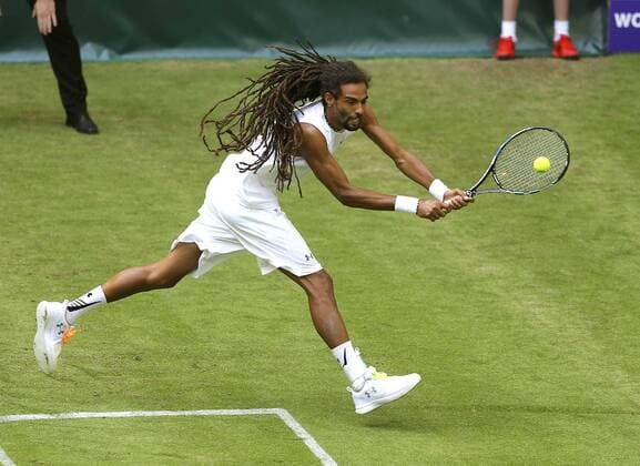 Foto : Dustin Brown ( GER ) Tennis-Turnier Gerry Weber Open im westfälischen Halle am Di. 14.06.2016