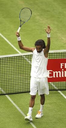 Foto : Dustin Brown ( GER ) Tennis-Turnier Gerry Weber Open im westfälischen Halle am Di. 14.06.2016
