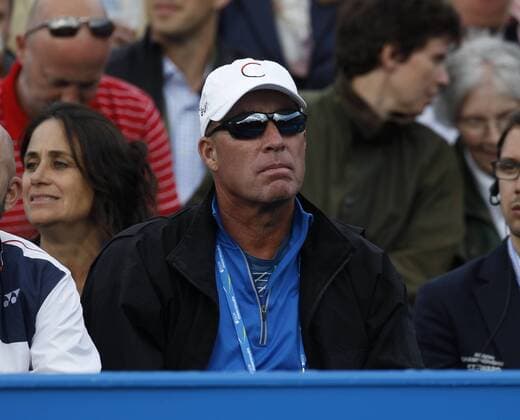 14.06.2016. Queens Club, London, England. Aegon Queens Tennis Championships Day Two. An impassive Ivan Lendl watching reigning Queens singles champion Andy Murray in his 1st round match against Nicolas Mahut (FRA). xAlanxMartinx  ActionPlus11749121