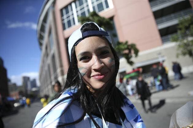 Copa America, Argentinien - Bolivien, Fans Argentina fans cheer on their team before the Copa America Centenario match between Argentina and Bolivia at the Century Field in Seattle, United States, 14 June 2016. EFE David Fernandez ARGENTINA VS BOLIVIA !ACHTUNG: NUR REDAKTIONELLE NUTZUNG!  SEA005 20160615-636015564286733245