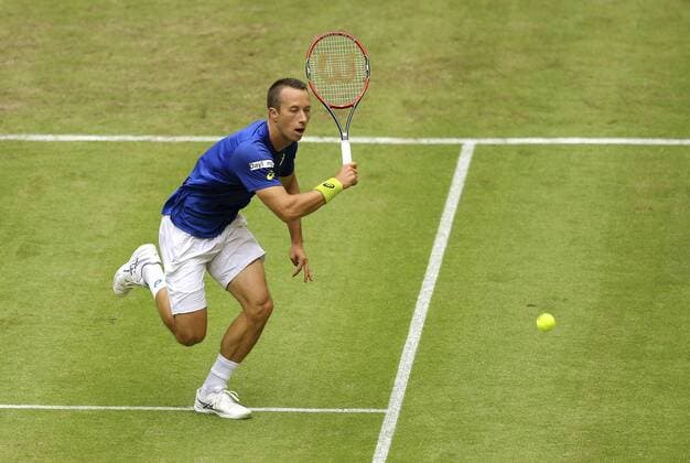 Foto : Philipp Kohlschreiber ( GER ) Tennis-Turnier Gerry Weber Open im westfälischen Halle am Mi. 15.06.2016