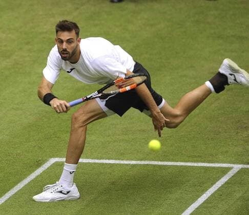 Foto : Marcel Granollers ( ESP , Spain ) Tennis-Turnier Gerry Weber Open im westfälischen Halle am Mi. 15.06.2016