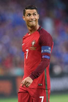 Fussball, Herren, Saison 2015 16, EM 2016 in Frankreich, Gruppe F (1. Spieltag) in Saint-Etienne, Portugal - Island, Cristiano Ronaldo (Nr. 7, Portugal), 14.06.2016,
