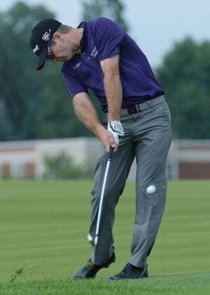 Golf, US Open Kevin Streelman hits on the 15th fairway during the first round of the U.S. Open golf championship at Oakmont Country Club near Pittsburgh, Pennsylvania on Thursday, June 16, 2016. Streelman teed off on the back nine and was two under par after eight holes before rain stopped play.  OAK20160616111 PATxBENIC