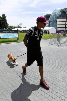 Lewis Hamilton. Atmosphere before Europe F1 GP at Baku circuit. In this picture, Lewis Hamilton. xRUBIOx  RV RACING PRESS