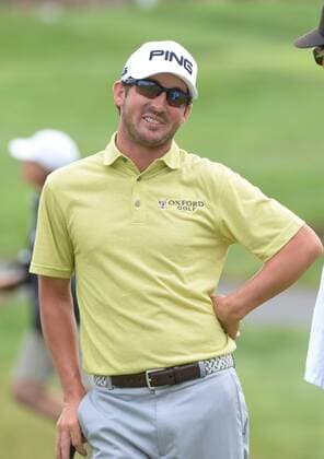 Andrew Landry, of Austin, Texas, misses a birdie putt on the sixth hole during first round of the U.S. Open golf championship at Oakmont Country Club near Pittsburgh, Pennsylvania on Thursday, June 16, 2016. Landry is the leader at three under par after play was suspended for the day due to rain during the first round. He has a birdie putt left on his final hole.  OAK20160616121 PATxBENIC
