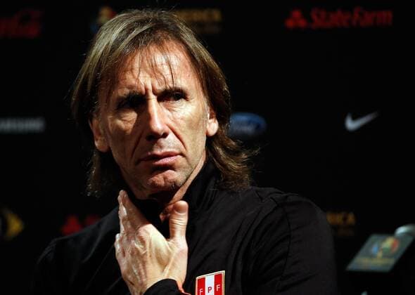 Copa America, Nationaltrainer Ricardo Gareca - PK Nationalteam Peru Peru coach Ricardo Gareca delivers a press breifing at Metlife stadium where the team will face Colombia tomorrow for their Copa America Centenario 2016 match in New Jersey, United States, 16 June 2016. PERU PRESS BRIEFING IN NEW JERSEY !ACHTUNG: NUR REDAKTIONELLE NUTZUNG!  NJY002 20160617-636017195671537081