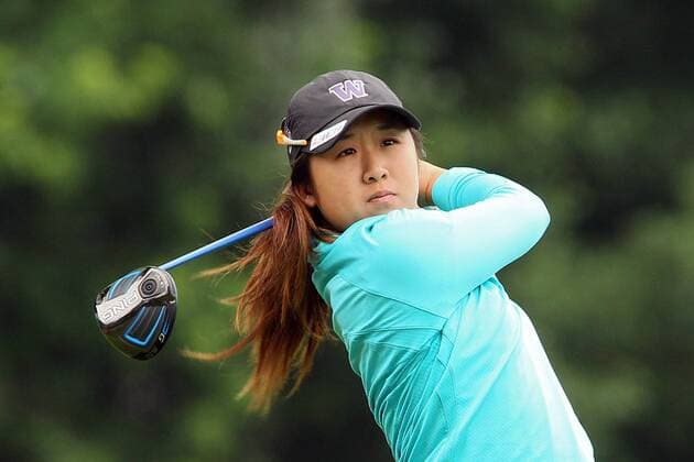 June 16, 2016 - Belmont, Michigan, Untied States - Jing Yan of China follows her shot at the fifth tee during the first round of the Meijer LPGA Golf Damen Classic golf tournament at Blythefield Country Club in Belmont, MI, USA Thursday, June 16, 2016. Meijer LPGA Classic  - ZUMAn230