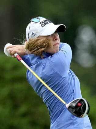 June 16, 2016 - Belmont, Michigan, Untied States - Jessica Korda of Bradenton, FL follows her tee shot on the 10th hole during the first round of the Meijer LPGA Golf Damen Classic golf tournament at Blythefield Country Club in Belmont, MI, USA Thursday, June 16, 2016. Meijer LPGA Classic  - ZUMAn230