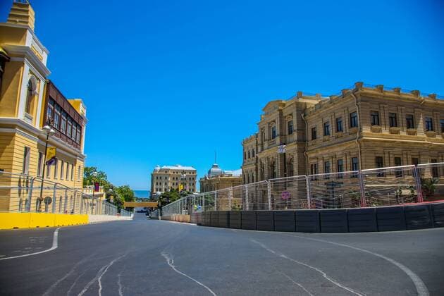 European Grand Prix, Baku 16 - 19 June 2016 Baku city circuit at turn 15. 15.06.2016. 