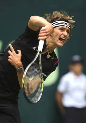 Foto : Alexander Zverev ( GER ) Tennis-Turnier Gerry Weber Open im westfälischen Halle am Fr. 17.06.2016