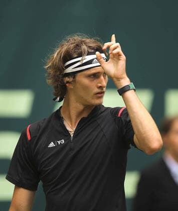 Foto : Alexander Zverev ( GER ) Tennis-Turnier Gerry Weber Open im westfälischen Halle am Fr. 17.06.2016