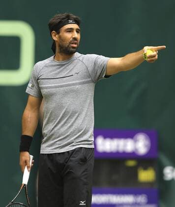 Foto : Marcos Baghdatis ( CYP ) Tennis-Turnier Gerry Weber Open im westfälischen Halle am Fr. 17.06.2016