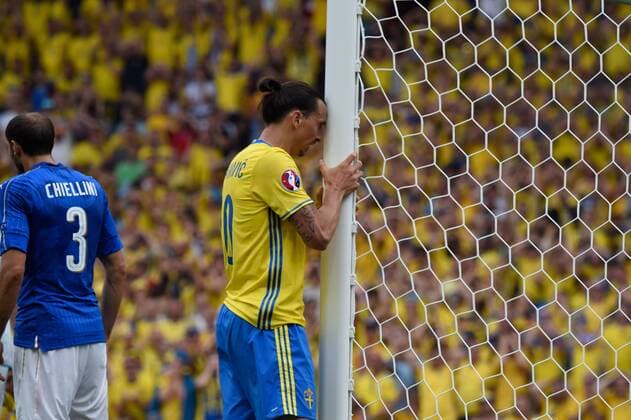 EURO 2016, Italien - Schweden Zlatan Ibrahimovic (sue) FOOTBALL : ITA vs SWE EM EURO Länderspiel Nationalmannschaft - Euro 2016 - 17 06 2016 ThierryBreton Panoramic 