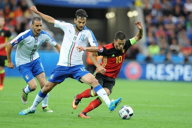 Football - soccer: UEFA EURO EM Europameisterschaft Fussball 2016, Italy (ITA) - Belgium (BEL), (Hinweis: Verwendung nur in Deutschland - only Germany) xHOCHxZWEIx xItalyxPhotoxPressx 