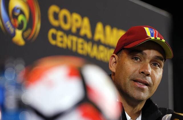 Venezuela coach Rafael Dudamel delivers a press briefing at Gillete stadium in Foxborough, United States, 17 June 2016. Venezuela will face Argentina tomorrow for ther Copa America Centenario quarter-final match. EFE Mauricio Duenas Castaneda VENEZUELA S PRESS BRIEFING !ACHTUNG: NUR REDAKTIONELLE NUTZUNG!  FOX021 20160618-636018155868343661