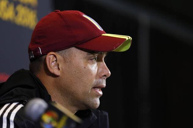 Venezuela coach Rafael Dudamel delivers a press briefing at Gillete stadium in Foxborough, United States, 17 June 2016. Venezuela will face Argentina tomorrow for ther Copa America Centenario quarter-final match. EFE Mauricio Duenas Castaneda VENEZUELA S PRESS BRIEFING !ACHTUNG: NUR REDAKTIONELLE NUTZUNG!  FOX022 20160618-636018155881135087