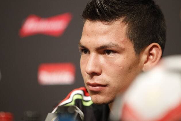 Mexicans player Hirving Lozano speaks during a press conference PK Pressekonferenz at the frame of Copa America Centenario at Levi s Stadium in Santa Clara, USA,17 June2016. Mexico Press Conference !ACHTUNG: NUR REDAKTIONELLE NUTZUNG!  STA01 20160618-636018234590450738