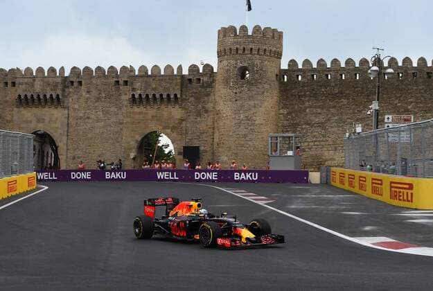 Daniel Ricciardo, Red Bull Racing, formula 1 GP, Europa in Baku Aserbaidschan 17.06.2016 Photo:mspb Jerry Andre Daniel Ricciardo, formula 1 GP, Aserbaidschan