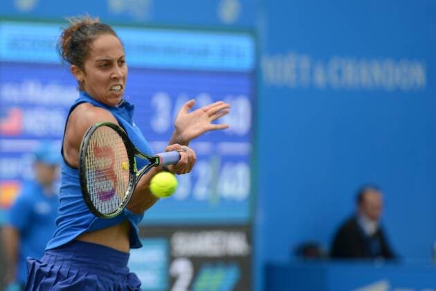 June 18, 2016 - Birmingham, Warwickshire, England - MADISON KEYS of the United States during her semifinal match vs. C. Navarro in the Aegon Classic Birmingham tennis tournament. Tennis 2016 - Aegon Classic Birmingham - Day 6 - ZUMAl132