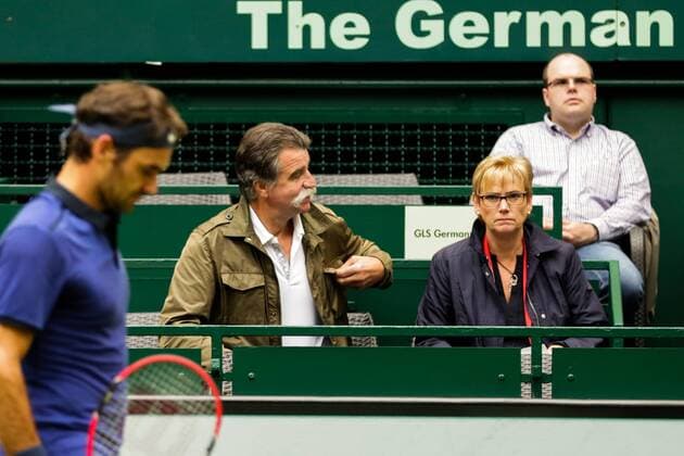 GER, ATP Tennis Herren Gerry Weber Open, Halbfinale 18.06.2016, ATP, Gerry Weber Stadion, Halle in Westfalen, GER, Gerry Weber Open, Halbfinale, im Bild in der Loge sitzt Heiner Brand nordphotox xRauch