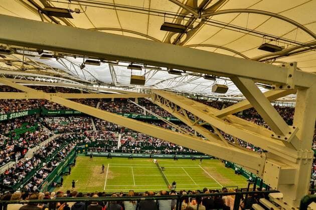 GER, ATP Tennis Herren Gerry Weber Open, Halbfinale 18.06.2016, ATP, Gerry Weber Stadion, Halle in Westfalen, GER, Gerry Weber Open, Halbfinale, im Bild Roger Federer gegen Alexander Zverev nordphotox xRauch