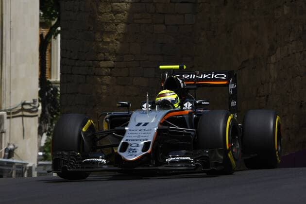 European Grand Prix, Baku 16 - 19 June 2016 Sergio Perez (MEX) Sahara Force India F1 VJM09 