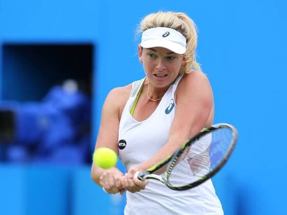 TENNIS - WTA Tennis Damen Aegon Classic BIRMINGHAM,ENGLAND,18.JUN.16 - TENNIS - WTA Tour, Aegon Classic. Image shows Coco Vandeweghe (USA). GEPAxpictures xAlanxGrieves