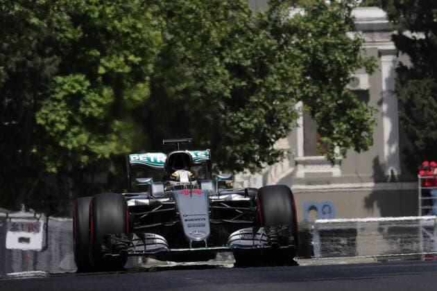 European Grand Prix, Baku 16 - 19 June 2016 Qualifying Lewis Hamilton (GBR) Mercedes AMG F1 W07 Hybrid 