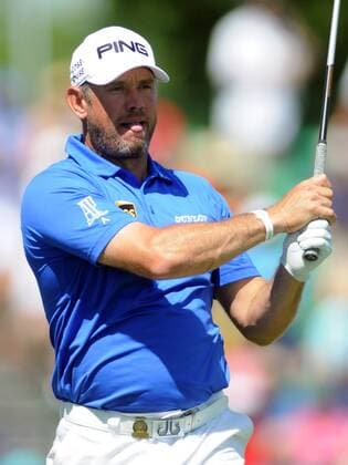 Lee Westwood drives off the tenth tee at the U.S. Open golf championship at Oakmont Country Club near Pittsburgh, on June 18, 2016.  OAK20160618309 ARCHIExCARPENTER