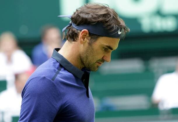 Roger Federer lose his match against alexander Zverev 1 2 finale Halle TENNIS : Gerry Weber Open - Tournoi de Halle - 18 06 2016 Photonews Panoramic 