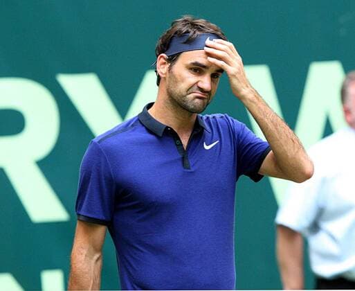 Roger Federer lose his match against alexander Zverev 1 2 finale Halle TENNIS : Gerry Weber Open - Tournoi de Halle - 18 06 2016 Photonews Panoramic 
