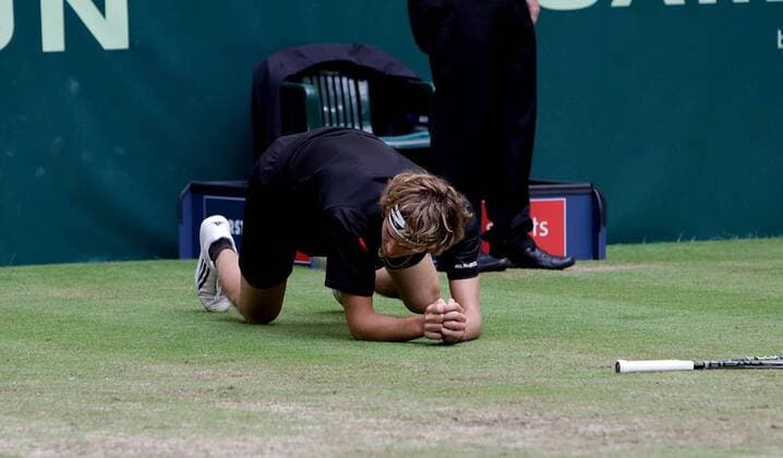 Alexander zverev win his match 1 2 finale Halle TENNIS : Gerry Weber Open - Tournoi de Halle - 18 06 2016 Photonews Panoramic 