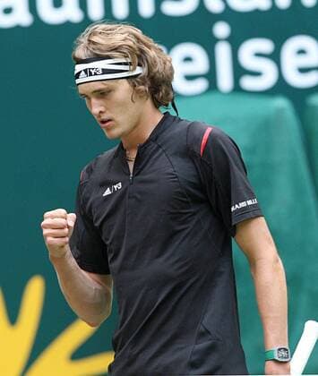 Alexander zverev win his match 1 2 finale Halle TENNIS : Gerry Weber Open - Tournoi de Halle - 18 06 2016 Photonews Panoramic 