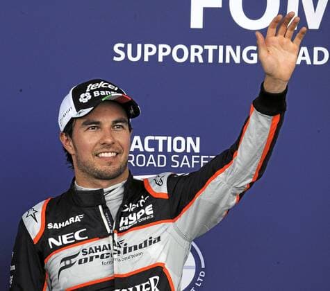Grand Prix of Europe qualifying round at Baku circuit. In this picture, Sergio Perez. xRUBIOx  RV RACING PRESS