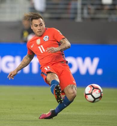 Copa America, Hoffenheims Vargas erzielt gegen Mexiko vier Tore Eduardo Vargas of Chile scores during the quarterfinal match against Mexico of 2016 Copa America soccer tournament at the Levi s Stadium in Santa Clara, California, the United States, June 18, 2016. Chile won 7-0. Yang Lei)(wll) (SP)US-SANTA CLARA-SOCCER-COPA AMERICA-QUARTERFINAL-MEX VS CHI YangxLeixC 