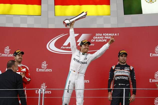 Formel 1, Rosberg gewinnt GP Baku European Grand Prix, Baku 16 - 19 June 2016 19.06.2016 - Race, Nico Rosberg (GER) Mercedes AMG F1 W07 Hybrid race winner 