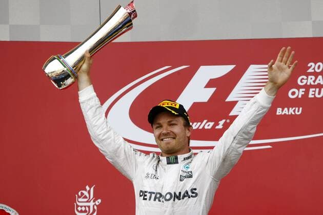 Formel 1, Rosberg gewinnt GP Baku European Grand Prix, Baku 16 - 19 June 2016 19.06.2016 - Race, Nico Rosberg (GER) Mercedes AMG F1 W07 Hybrid race winner 